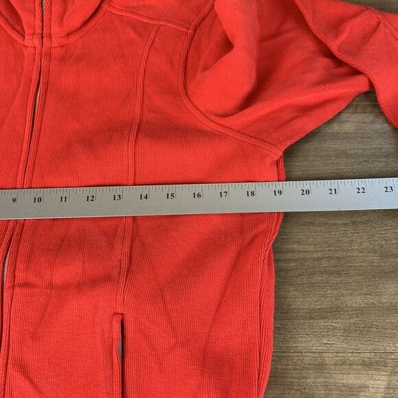 Tommy Bahama's Full Zip Jacket Sweater Womens Medium Red Zip Pockets Lightweight - Picture 10 of 12